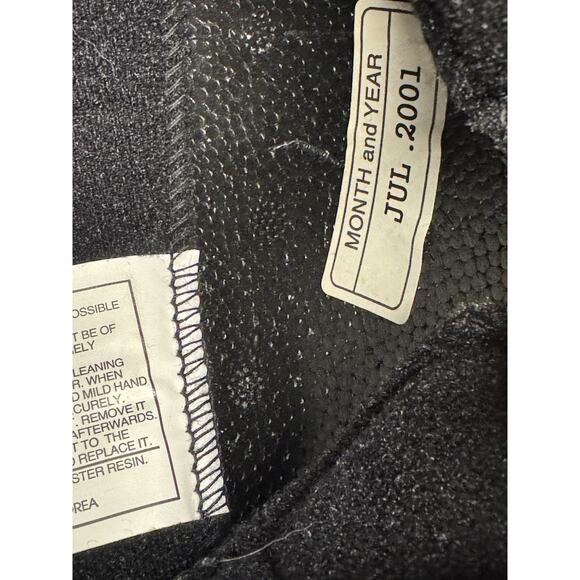 VINTAGE 2001 Harley Davidson DOT Motorcycle Half Helmet Gloss Black XS USA - Picture 13 of 15